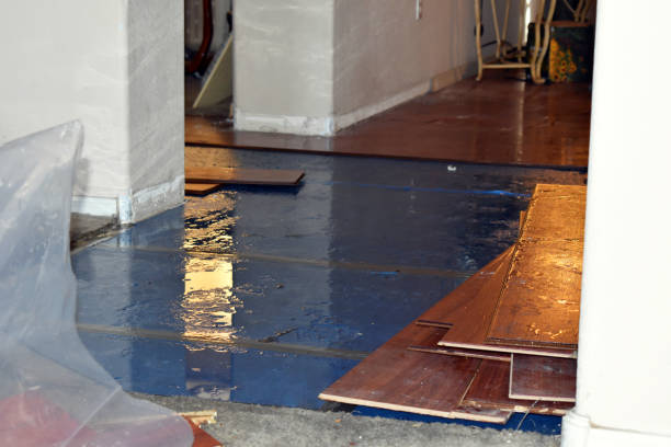 Professional Water Extraction technician working in Crown City, OH